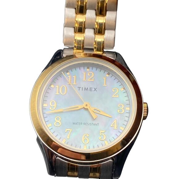 Timex TW2R48400 Womens Watch 28mm - New Battery - MOP - Face Expansion Band WR30 - Picture 1 of 7